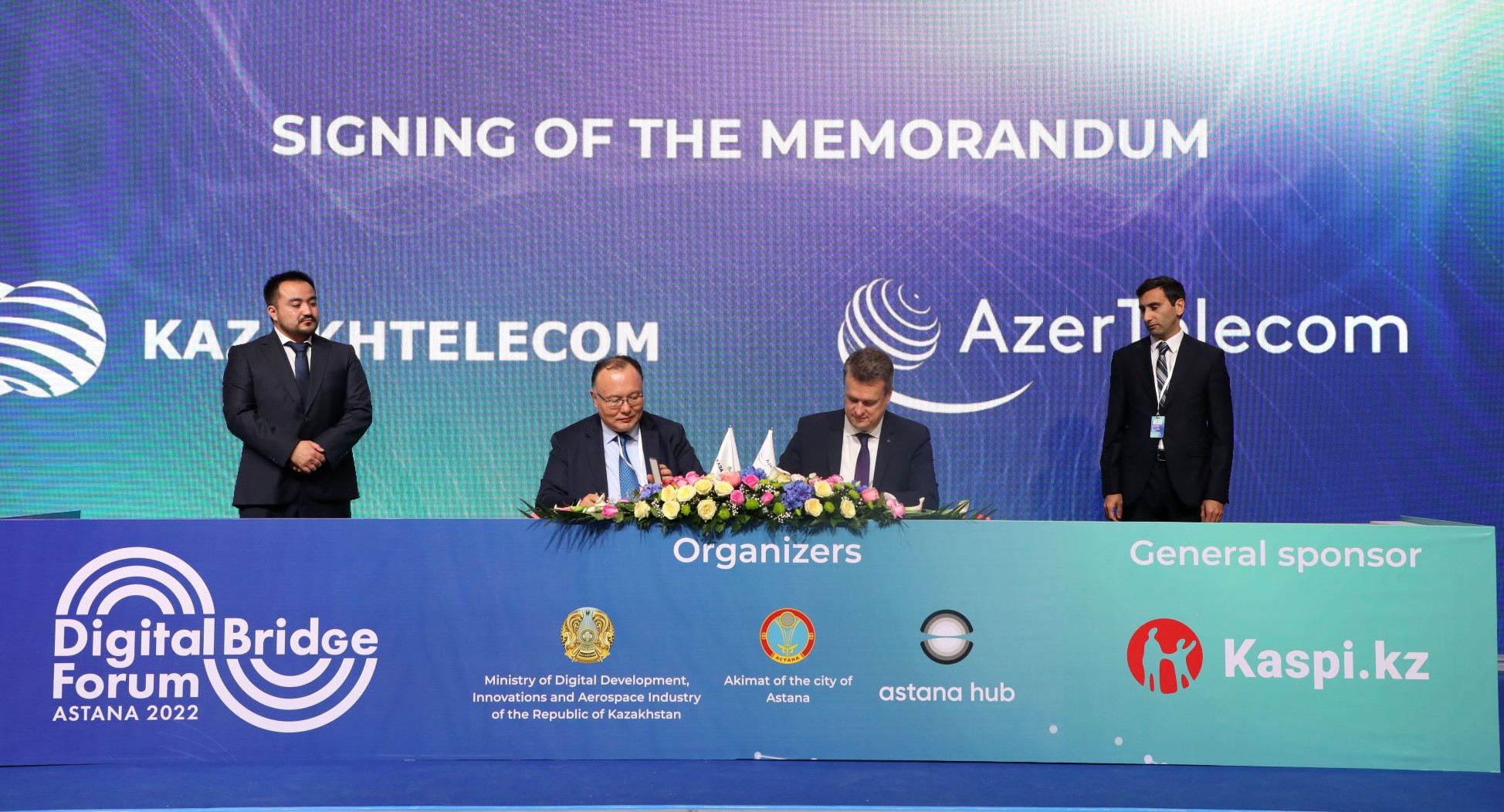 “AzerTelecom” və “Kazakhtelecom” arasında memorandum imzalandı