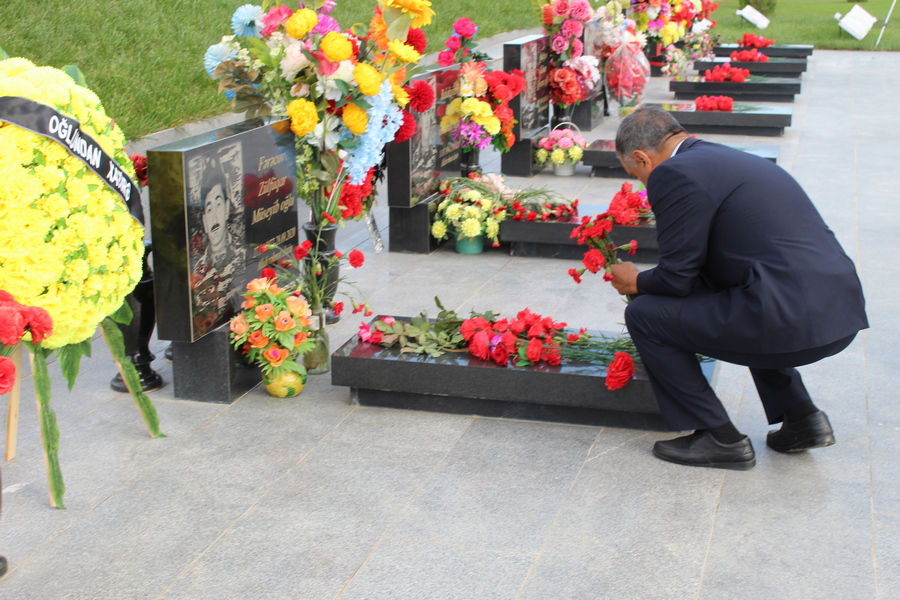 Xocavənddə Vətən müharibəsi şəhidinin anım günü keçirilib - FOTO