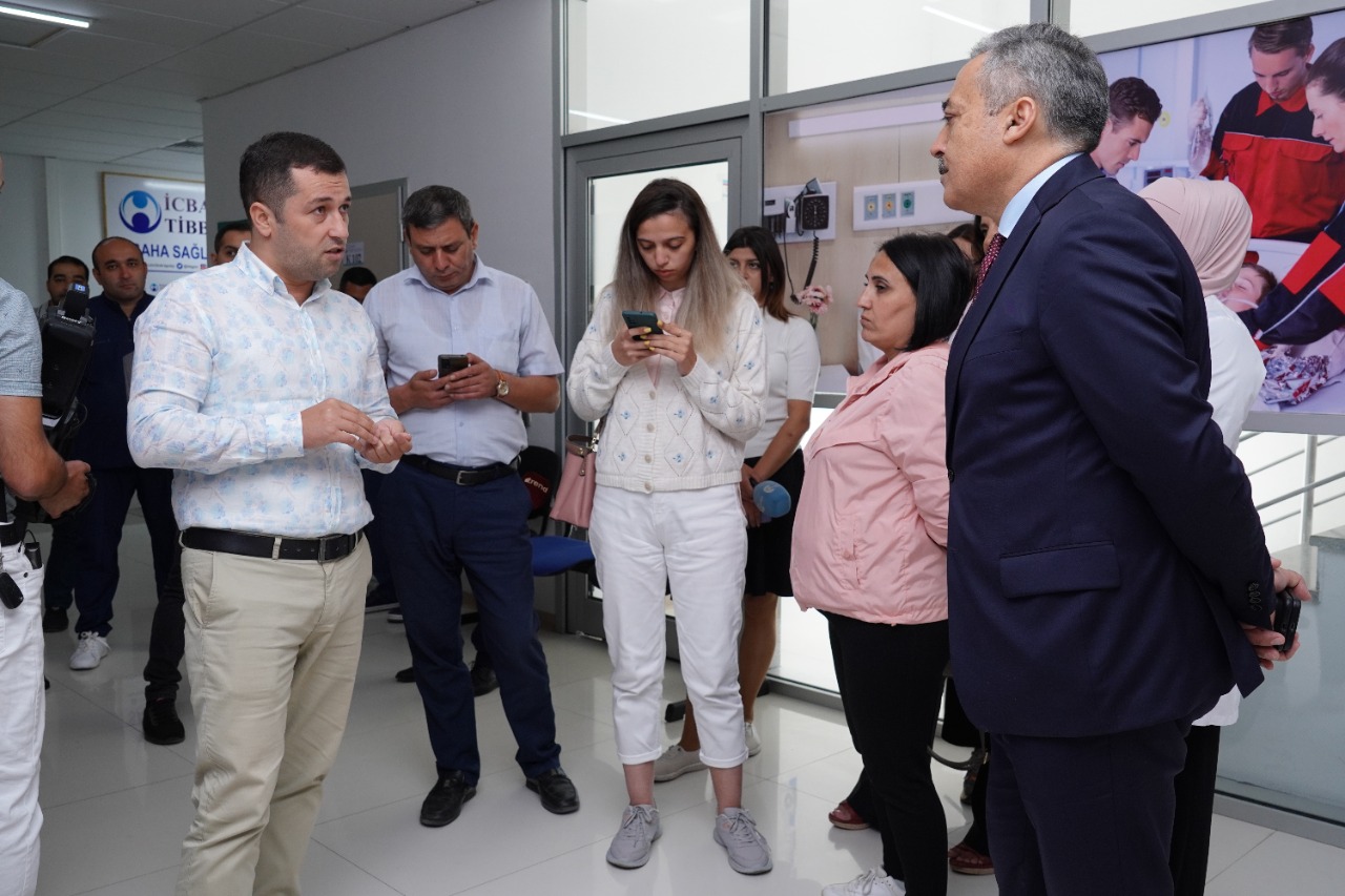 Jurnalistlər Quba xəstəxanasında - FOTO