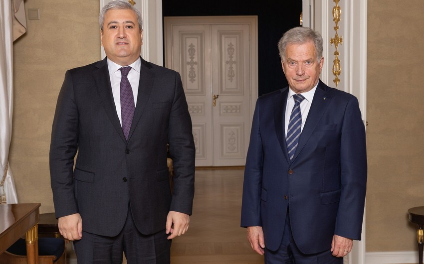 Azərbaycan səfiri Finlandiya Prezidentilə görüşdü