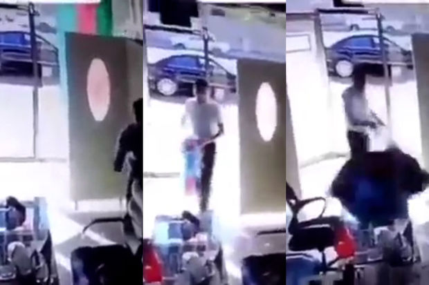 Bayrağa hörmətsizlik edən vəzifəli şəxs şəhid övladıdır - Rəsmi