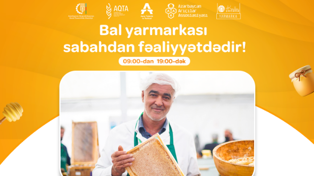 Bakıda bal yarmarkası BAŞLAYIR