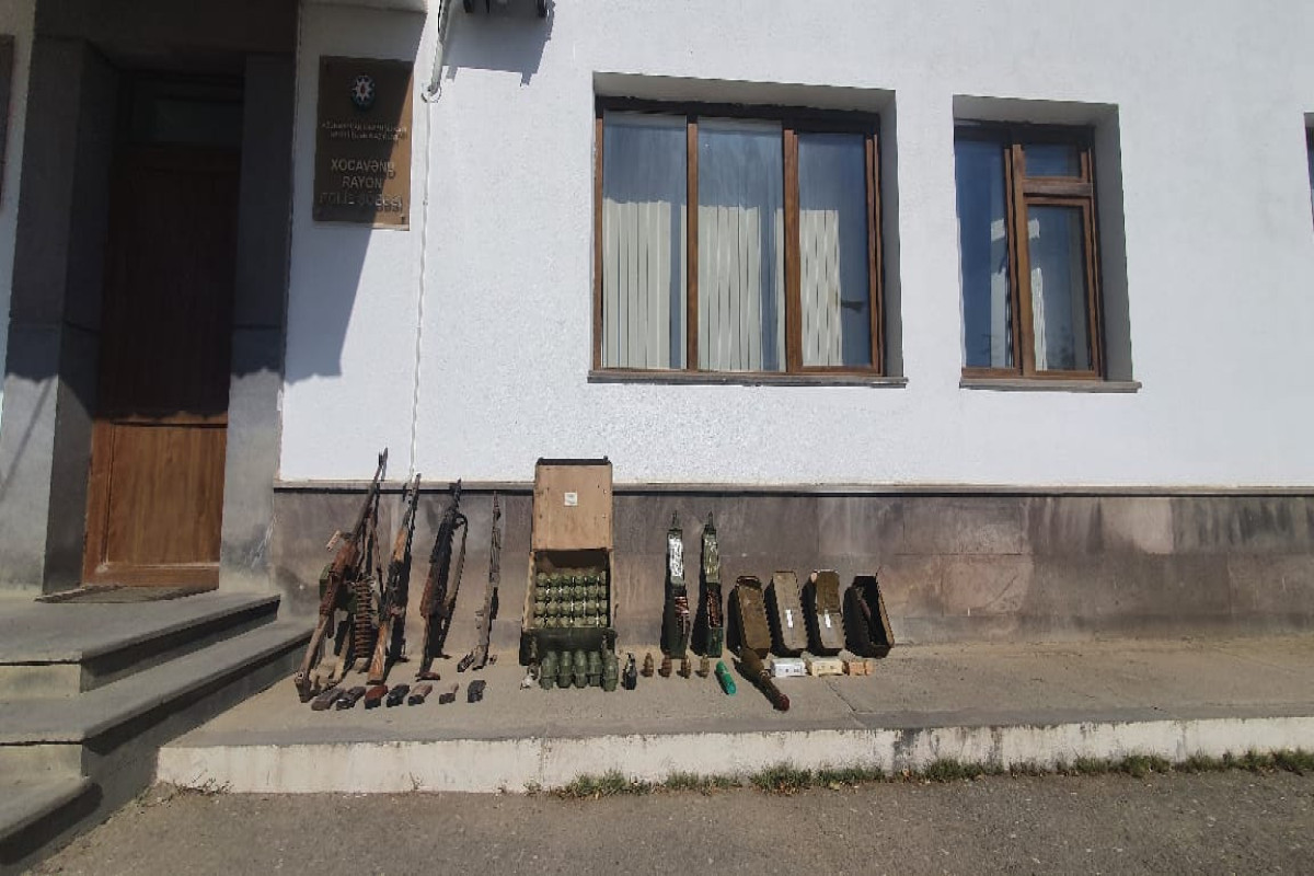 Xocavənddə silah-sursat aşkarlandı - FOTO