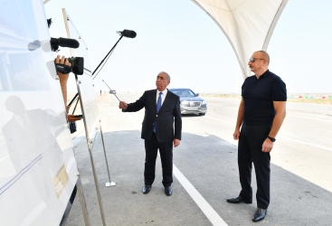 Prezident Bərdə-Ağdam yolunda görülən işlərlə tanış oldu - FOTO