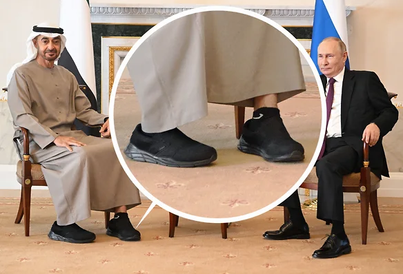 BƏƏ prezidenti Putinlə görüşə idman ayaqqabısında gəldi