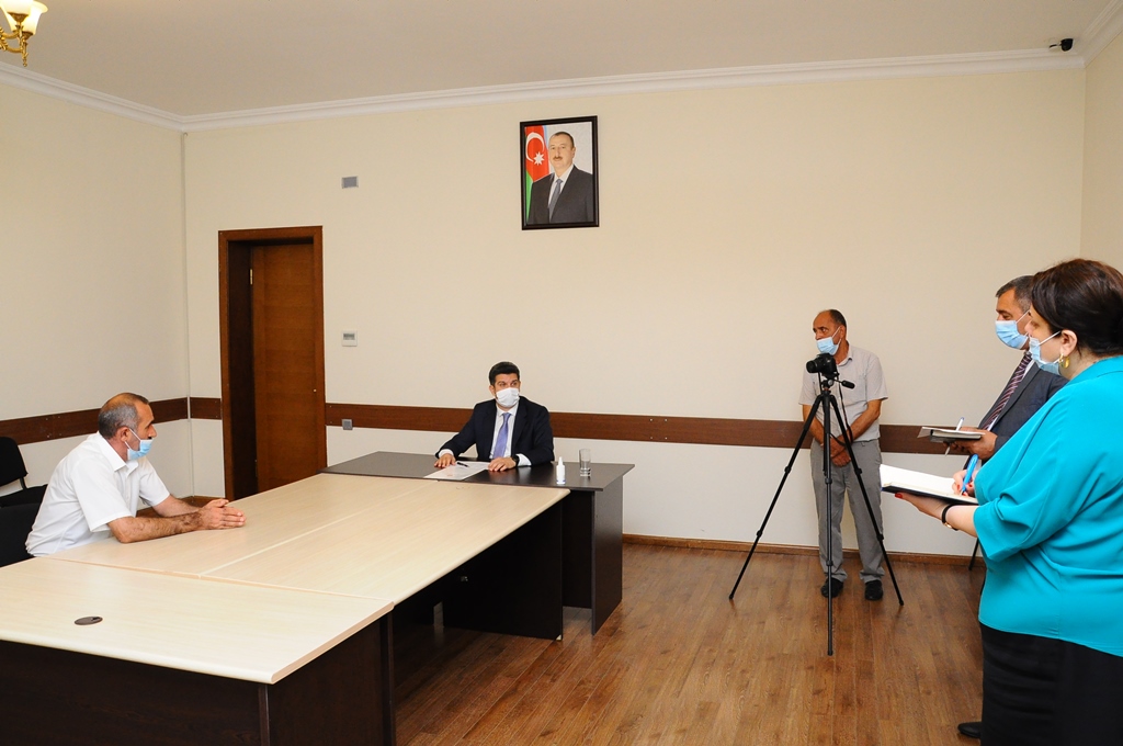 Naftalanda növbəti vətəndaş qəbulu keçirilib