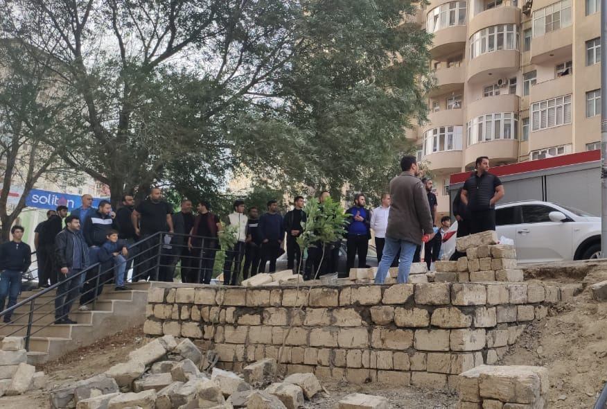 Yasamalda intihara cəhd - Vətəndaş özünü yandırmaq istədi