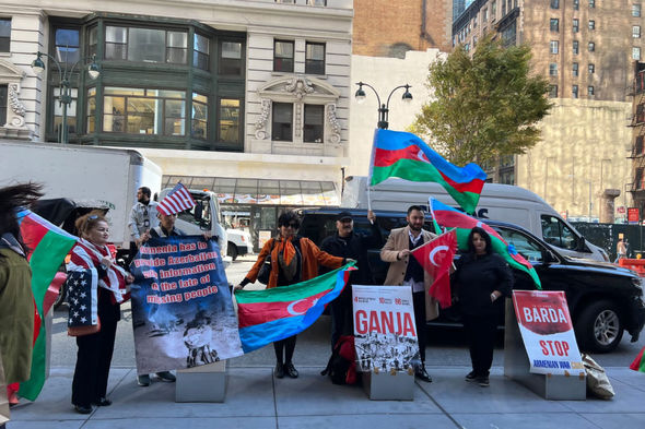 Azərbaycan icması Nyu-Yorkda piket keçirdi -FOTO 