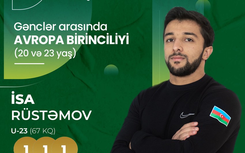 İdmançımız Avropada 3 medal qazandı