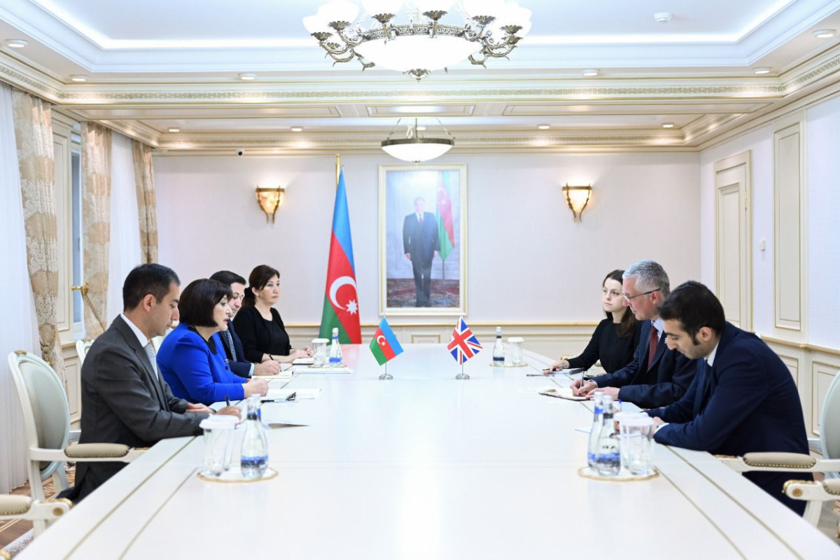 Sahibə Qafarova Britaniya səfiri ilə görüşüb