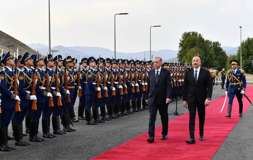 Cəbrayılda Ərdoğanın rəsmi qarşılanma mərasimi oldu - FOTOLAR