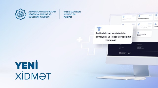 Vahid Elektron Xidmətlər Portalına daha bir xidmət əlavə edilib