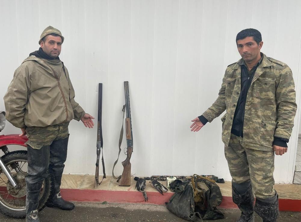 Qanunsuz ov edənlər SAXLANILDI