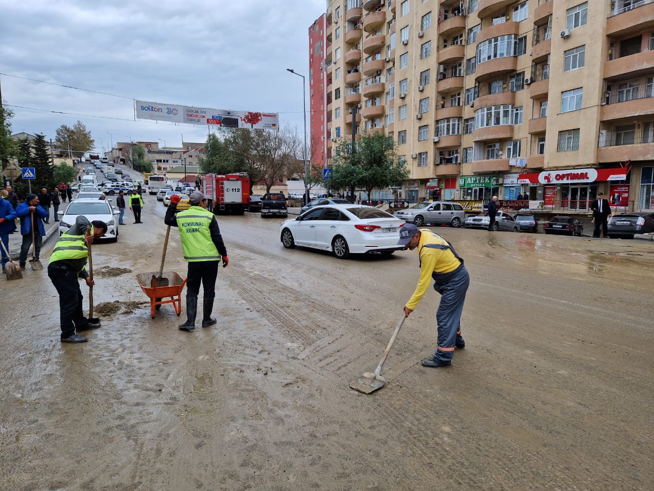 Qəza olan ərazidə son durum - FOTO