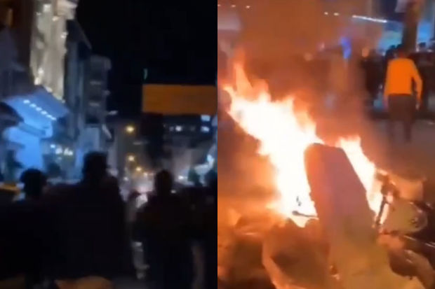 Etirazçılar xüsusi təyinatlıları qovdular