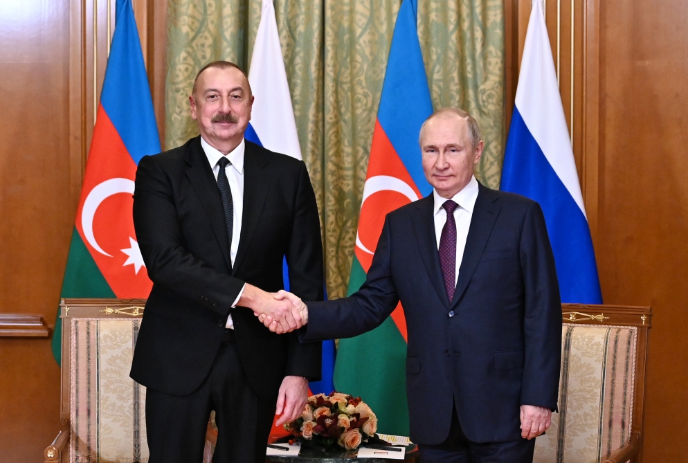 Soçidə İlham Əliyevlə Putinin görüşü olub - YENİLƏNİB 