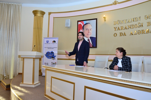 Qazaxlı gənclərlə rumın mədəniyyəti müzakirə olundu - Fotolar