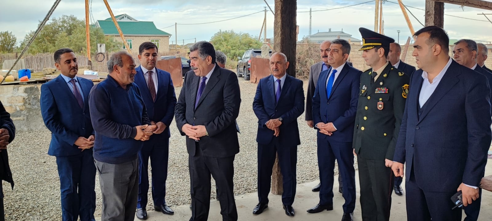 Hacıqabulda “Zəfər Günü” ərəfəsində şəhid ailələri ziyarət edilib