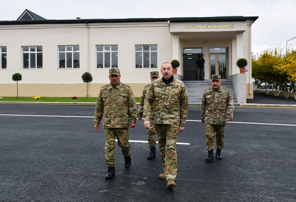 Prezident Füzulidəki yeni hərbi hissədə - YENİLƏNİB