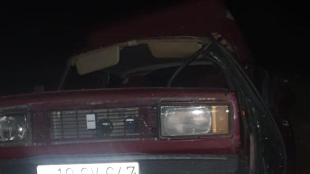 Şəmkirdə iki maşın toqquşdu - Ölən var