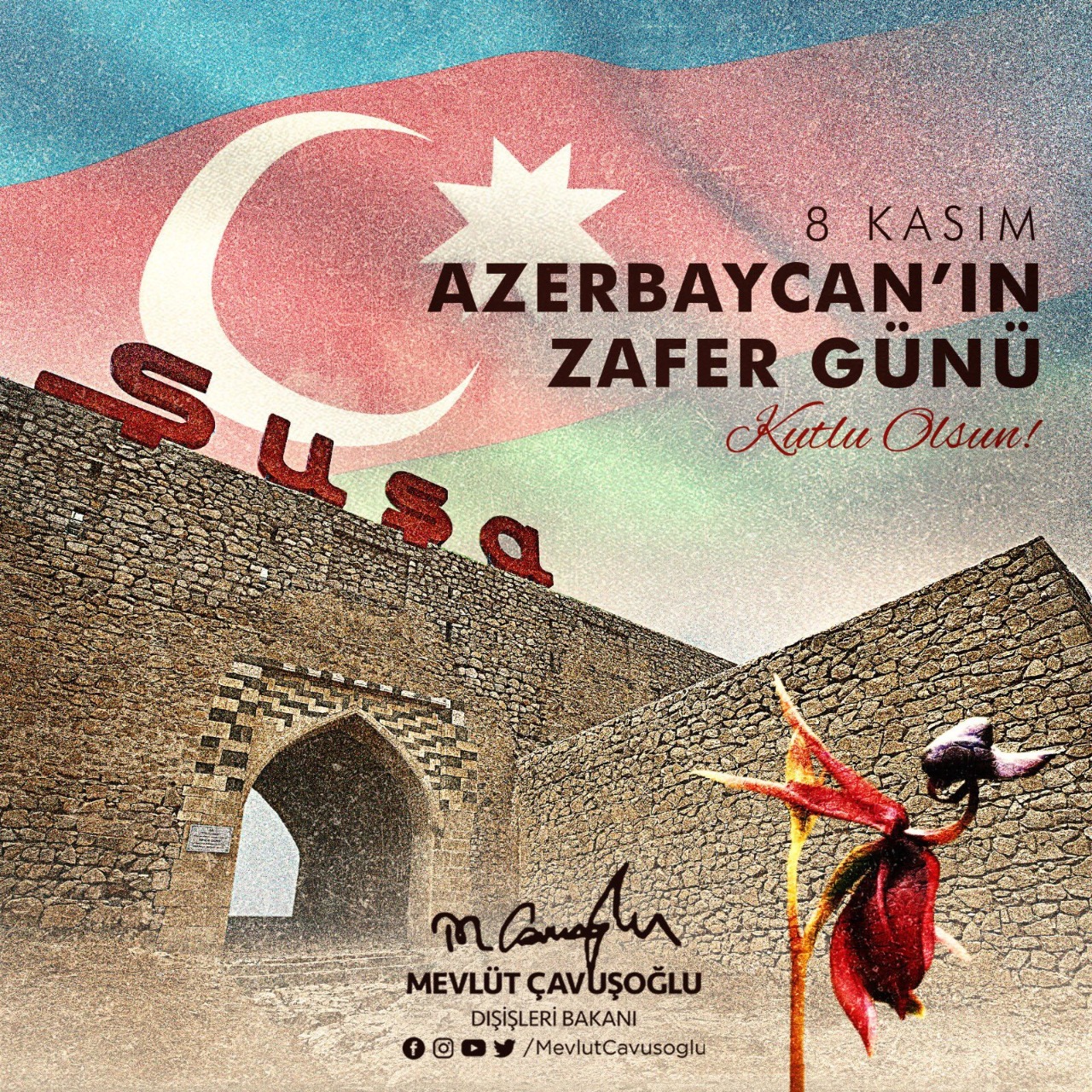 Zəfərlərin daim olsun, Can Azərbaycan! - Çavuşoğlu