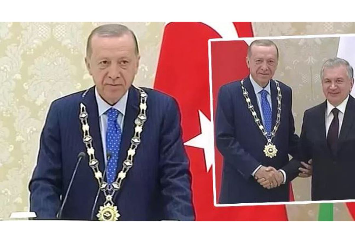 Ərdoğan Özbəkistanda yüksək mükafata layiq görüldü