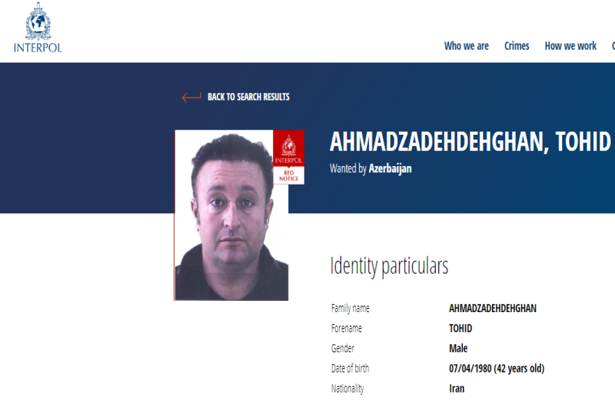 Azərbaycan iranlı narkotaciri axtarışa verdi