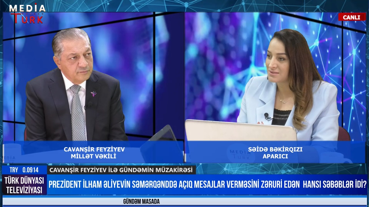 Cavanşir Feyziyev ilə gündəm müzakirəsi - VİDEO