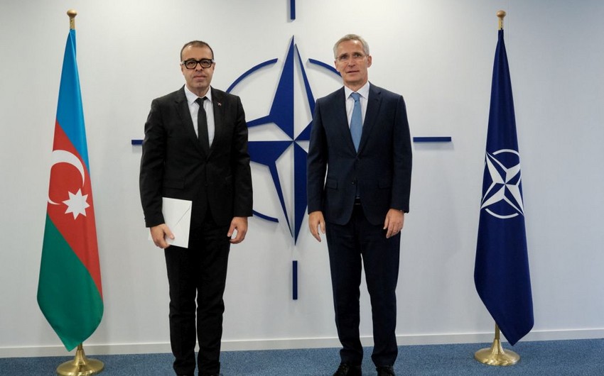 Diplomatımız etimadnaməsini Stoltenberqə təqdim etdi - FOTO