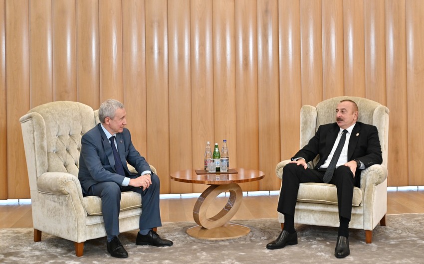 İlham Əliyev Andrey Klimovu qəbul edib