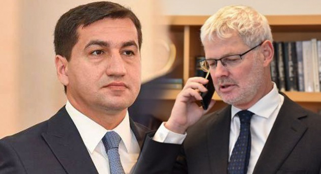 Hikmət Hacıyev İsrail rəsmisilə danışıqlar apardı