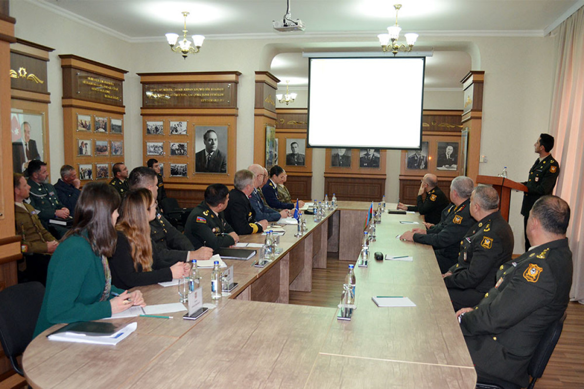 NATO nümayəndələri Milli Müdafiə Universitetində - FOTOLAR