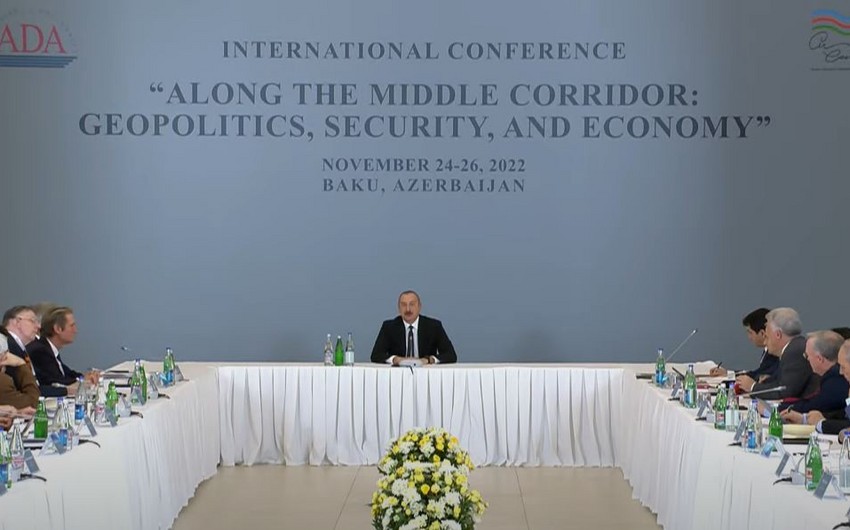 İlham Əliyev beynəlxalq konfransda iştirak edib - YENİLƏNİB