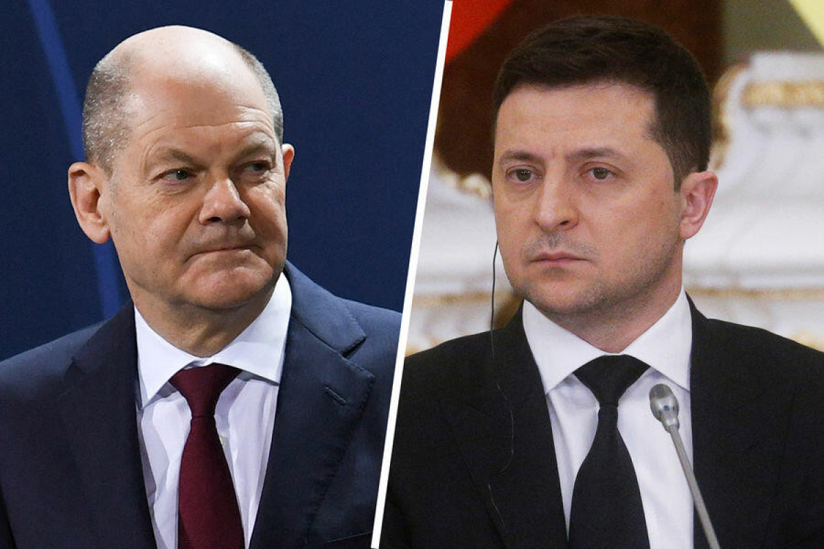 Zelenski Şoltsla taxıl sazişini müzakirə etdi 