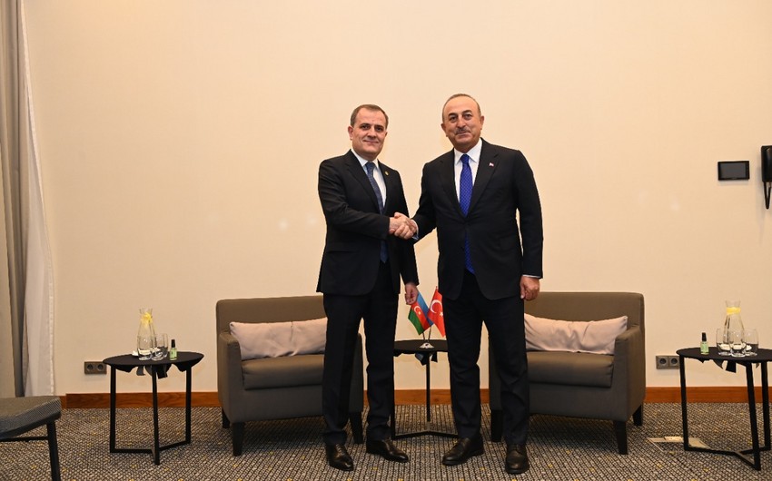 Ceyhun Bayramov Çavuşoğlu ilə GÖRÜŞDÜ 