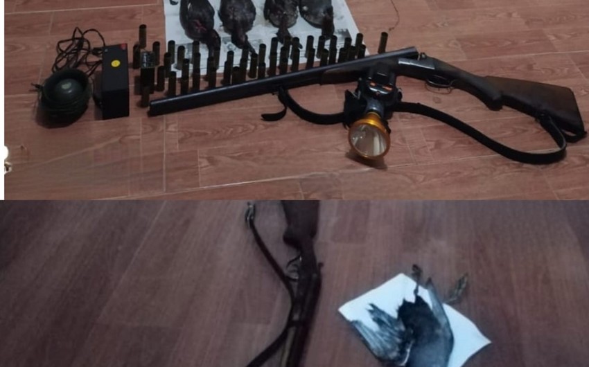 Qanunsuz ov edənlər saxlanıldı