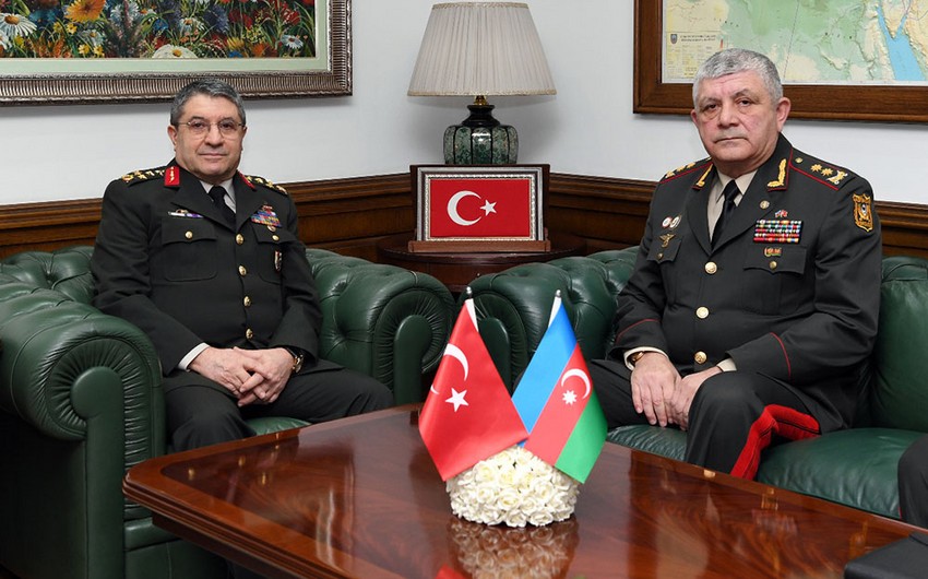 Azərbaycan və Türkiyə generalları görüşüb