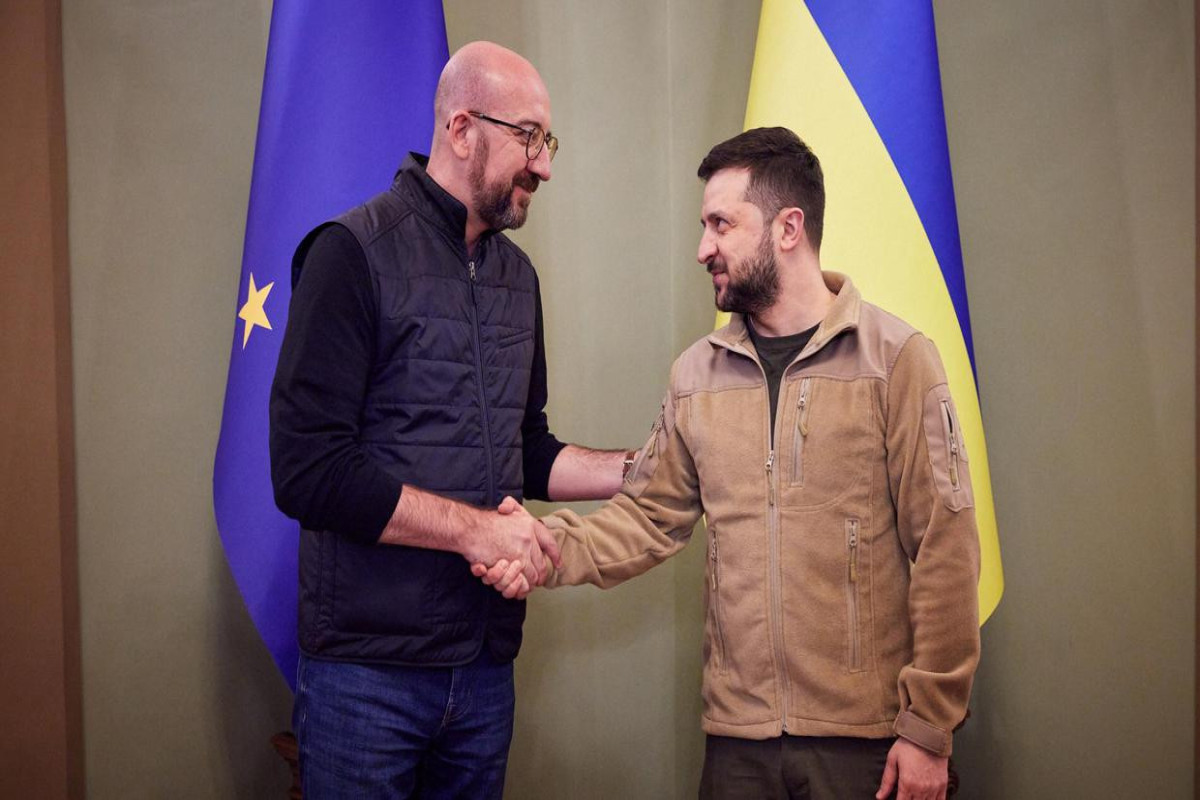 Zelenski Şarl Mişelə təşəkkür etdi