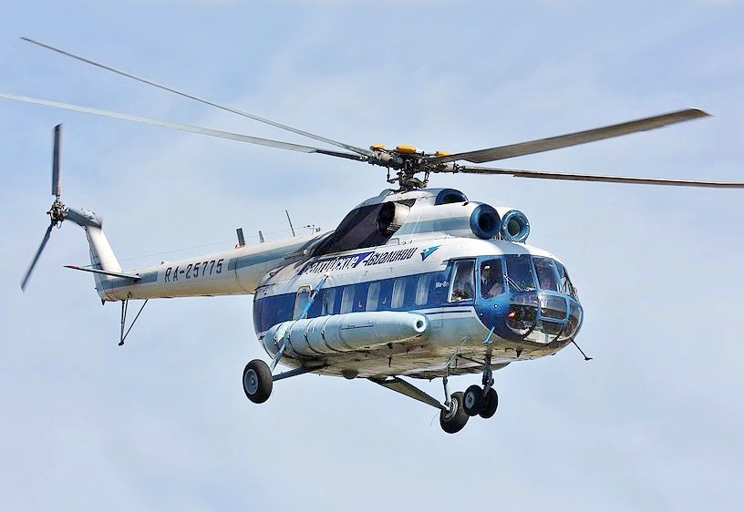 Rusiyada helikopter qəzası - Ölənlər var (VİDEO)
