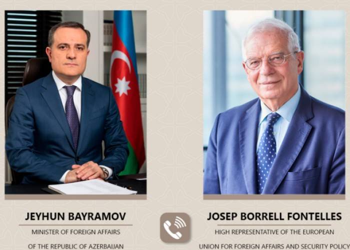 Ceyhun Bayramov Aİ rəsmisilə Laçın yolunu müzakirə edib