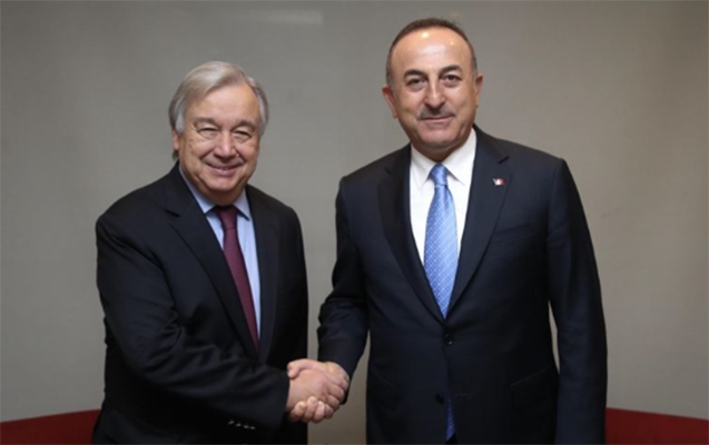 Çavuşoğlu BMT baş katibi ilə Ukraynanı müzakirə etdi 
