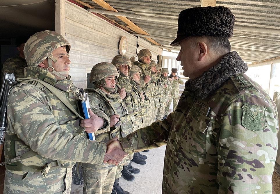 Kərim Vəliyev Qarabağda döyüş hazırlığını yoxladı - FOTOLAR