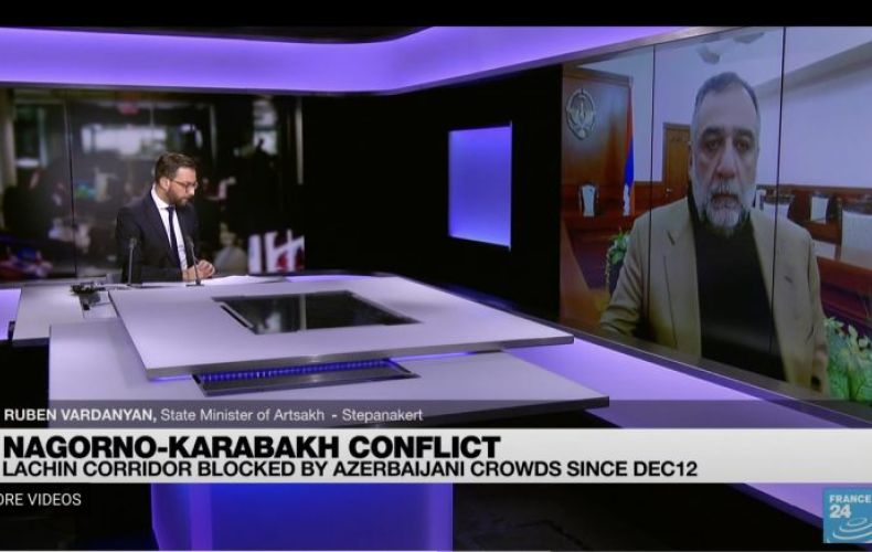 Vardanyan “France 24” kanalında hədyanlar danışdı