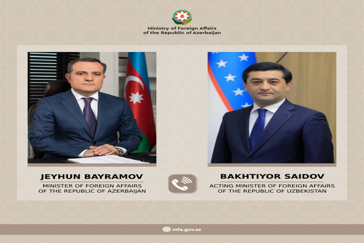 Ceyhun Bayramov özbəkistanlı həmkarı ilə DANIŞDI