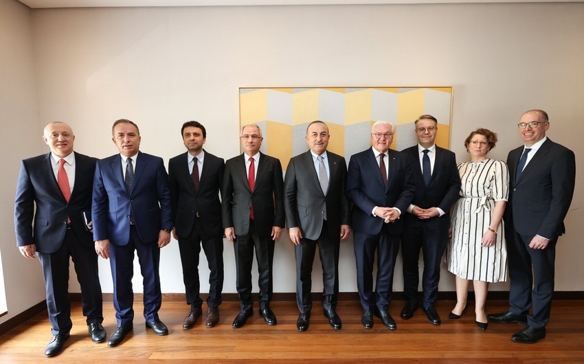 Çavuşoğlu Almaniya Prezidenti ilə görüşdü 