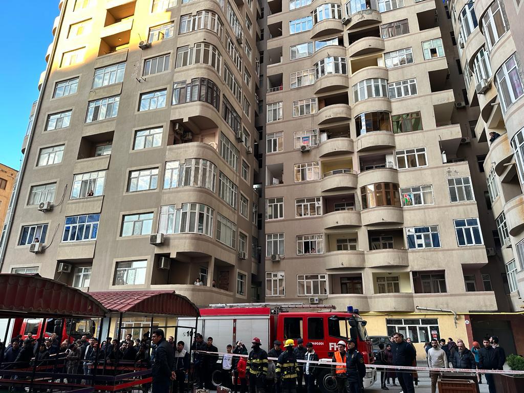 Bakıdakı partlayış yerindən FOTOLAR