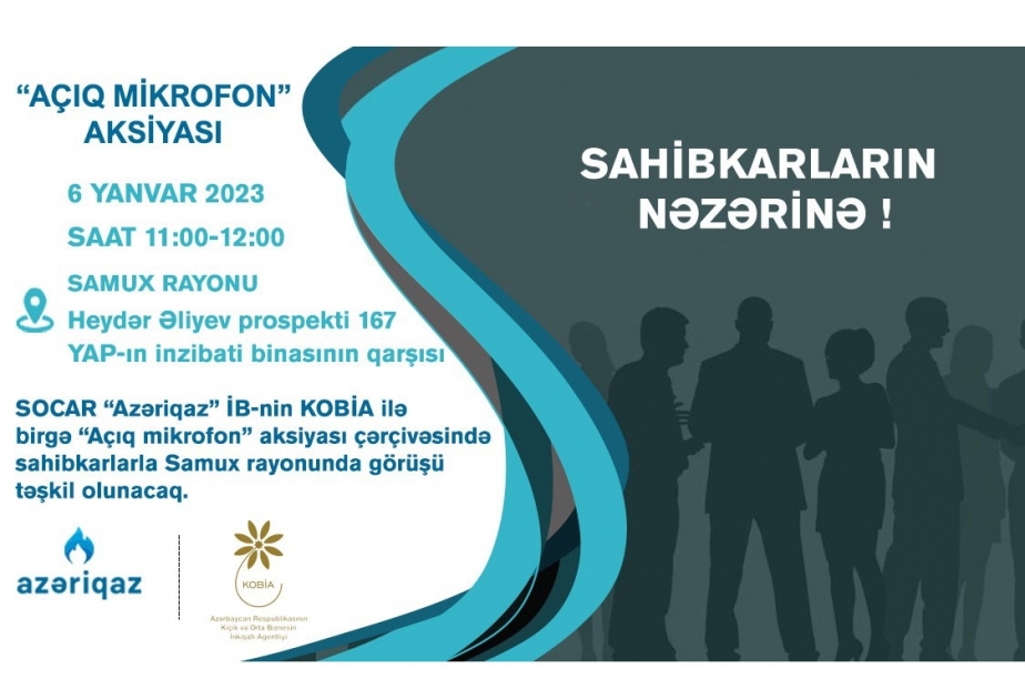 “Azəriqaz” Samuxda sahibkarlarla görüşəcək