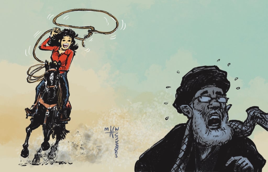 Xameneinin etirazlara səbəb olan karikaturalarını iranlılar çəkibmiş