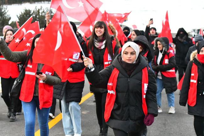 Sarıqamış şəhidlərinin xatirəsi yürüşlə ANILDI