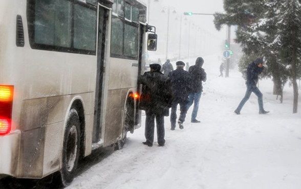 Bakıda 154 avtobus TIXACDA qalıb